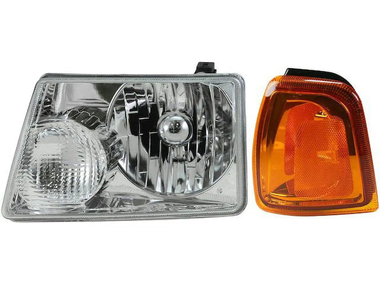 Headlight Assembly and Parking Light Kit 2 Piece - Compatible with 2001 - 2005 Ford Ranger 2002 2003 2004