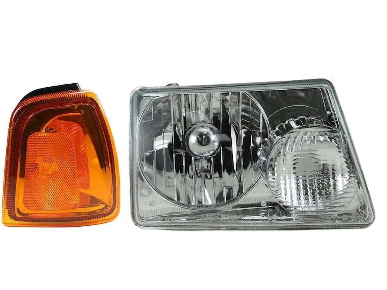 Headlight Assembly and Parking Light Kit 2 Piece - Compatible with 2001 - 2005 Ford Ranger 2002 2003 2004