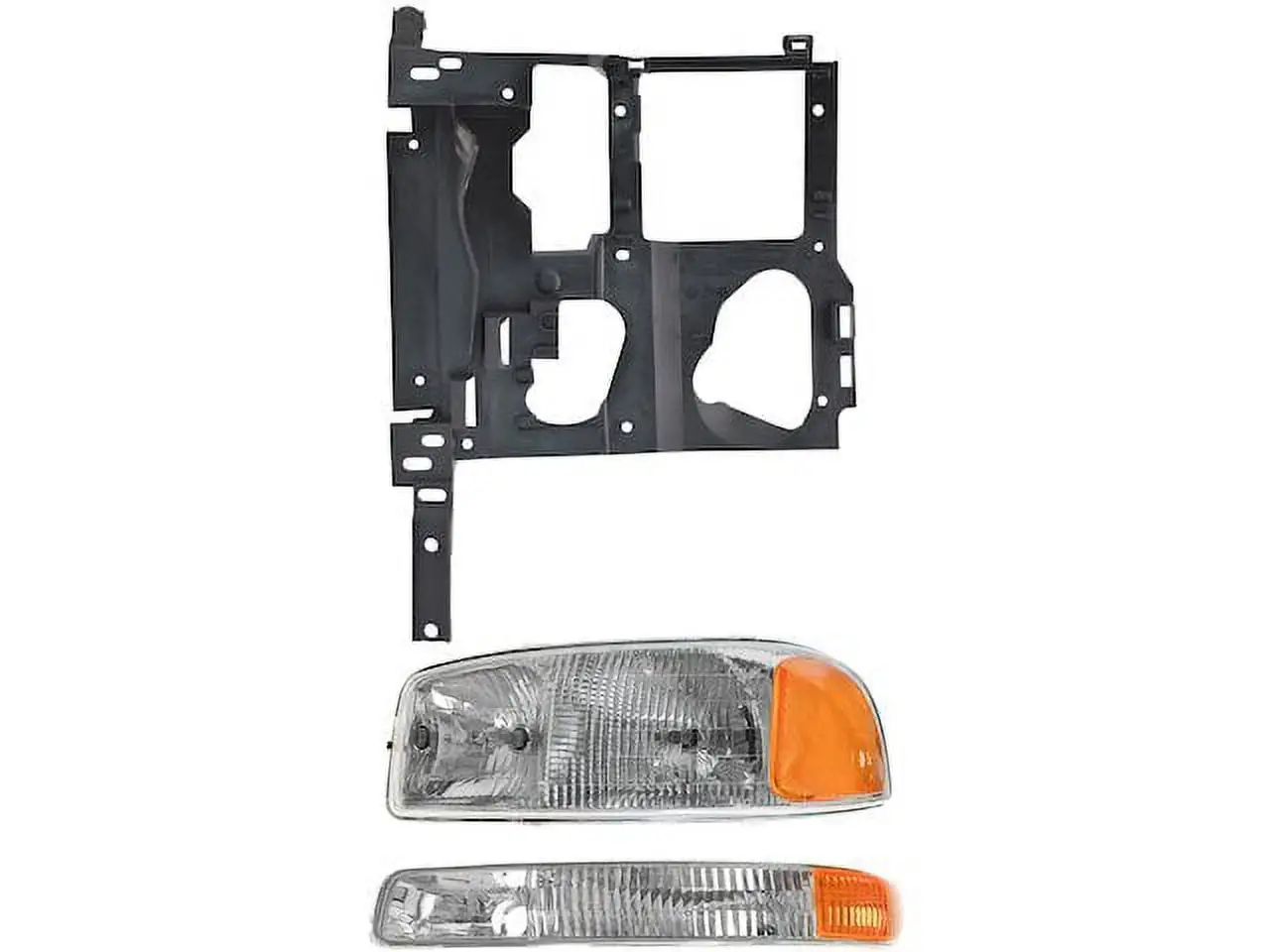 Headlight Assembly and Parking Light Kit - 3 Piece - Compatible with 1999 - 2006 GMC Sierra 1500 2000 2001 2002 2003 2004 2005