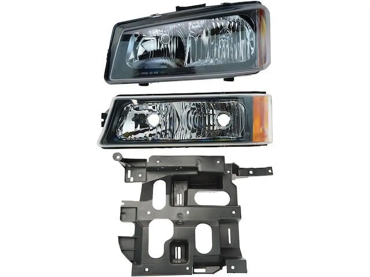 Headlight Assembly and Parking Light Kit - 3 Piece - Compatible with 2003 - 2006 Chevy Silverado 1500 2004 2005