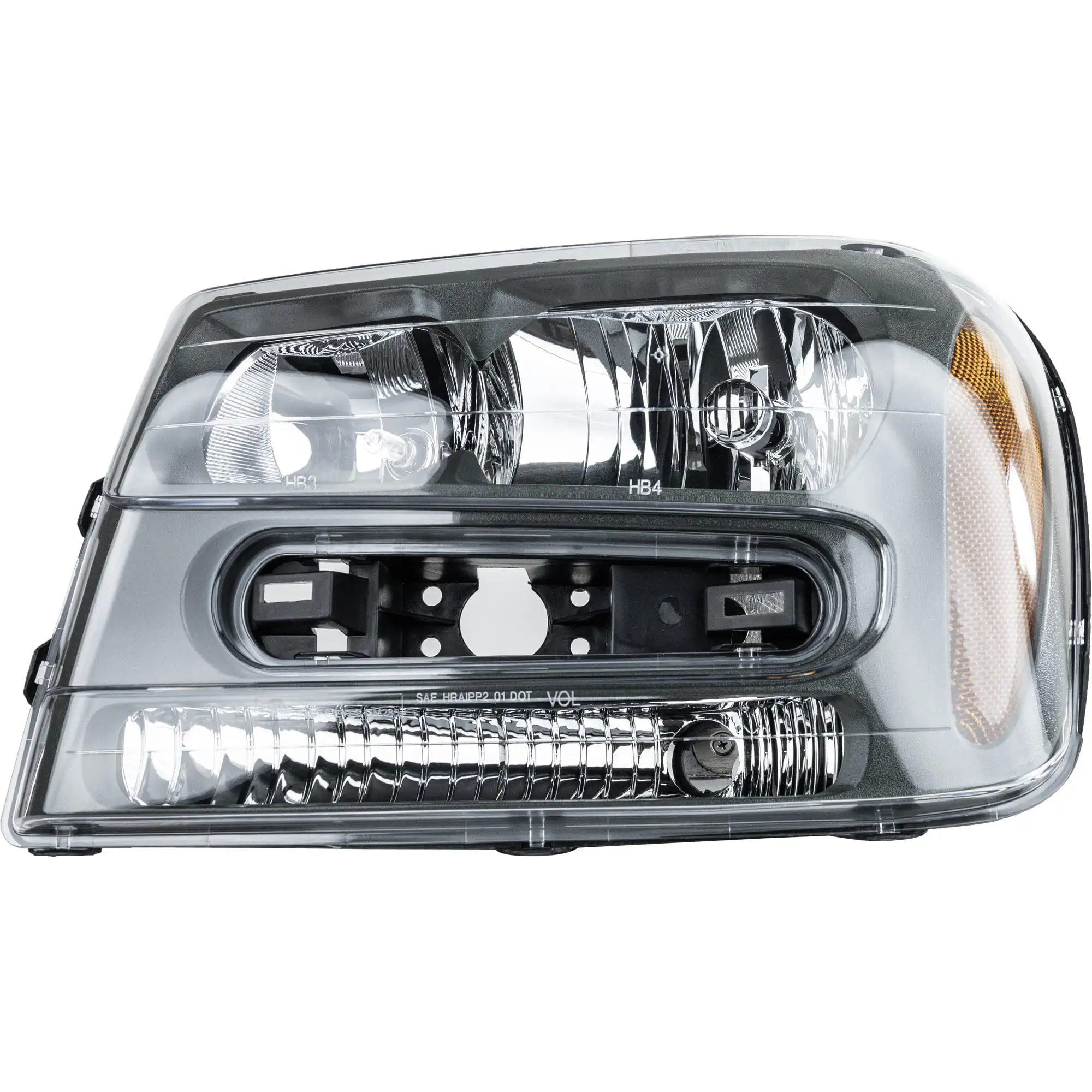 Headlight Compatible with CHEVROLET TRAILBLAZER 02-09 LH Composite Assembly Halogen (06-09 LS/SS Models)