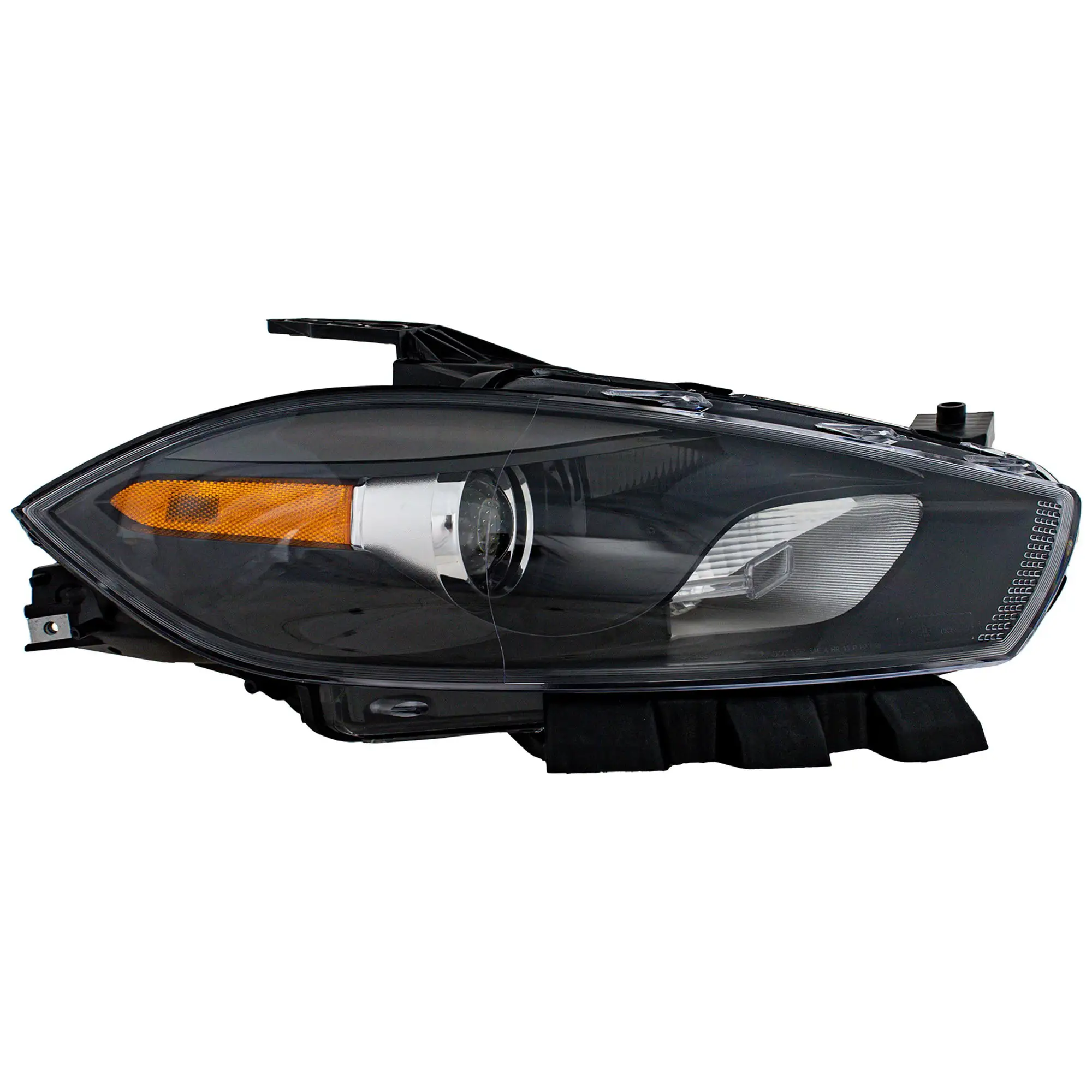 Headlight Compatible with DODGE DART 13-15 RH Assembly Halogen Black Interior