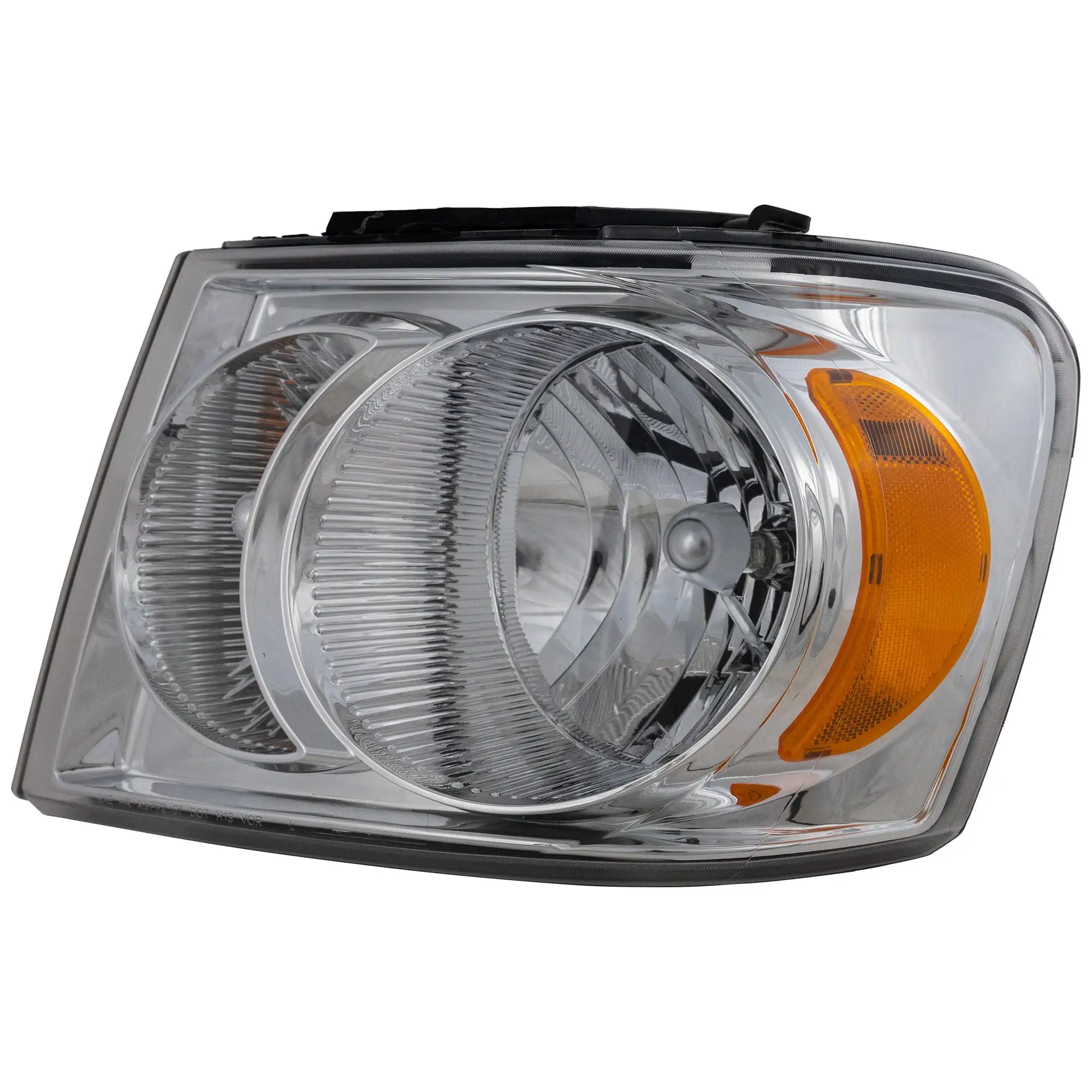 Headlight Compatible with DODGE DURANGO 07-09 LH Assembly Halogen Chrome Interior