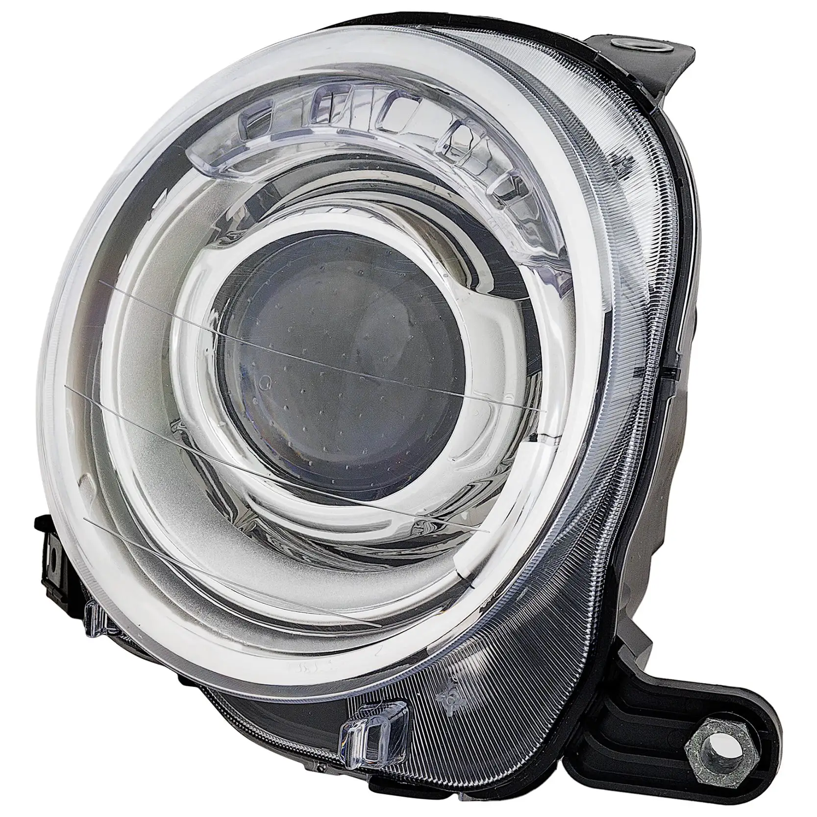 Headlight Compatible with FIAT 500 2012-2017 RH Assembly Halogen - CAPA