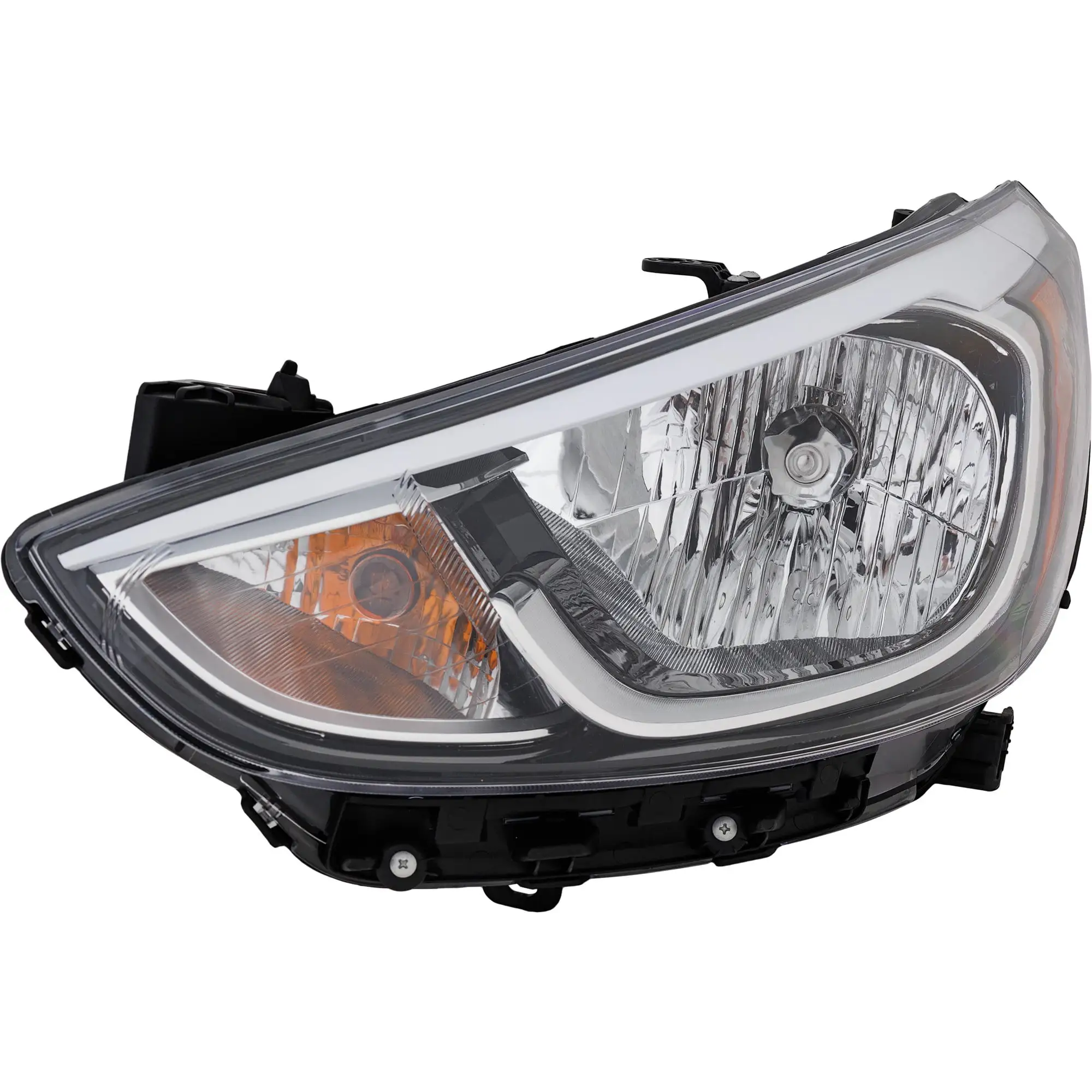 Headlight Compatible with HYUNDAI ACCENT 2015-2017 LH Assembly Halogen Standard Type Hatchback/Sedan - CAPA