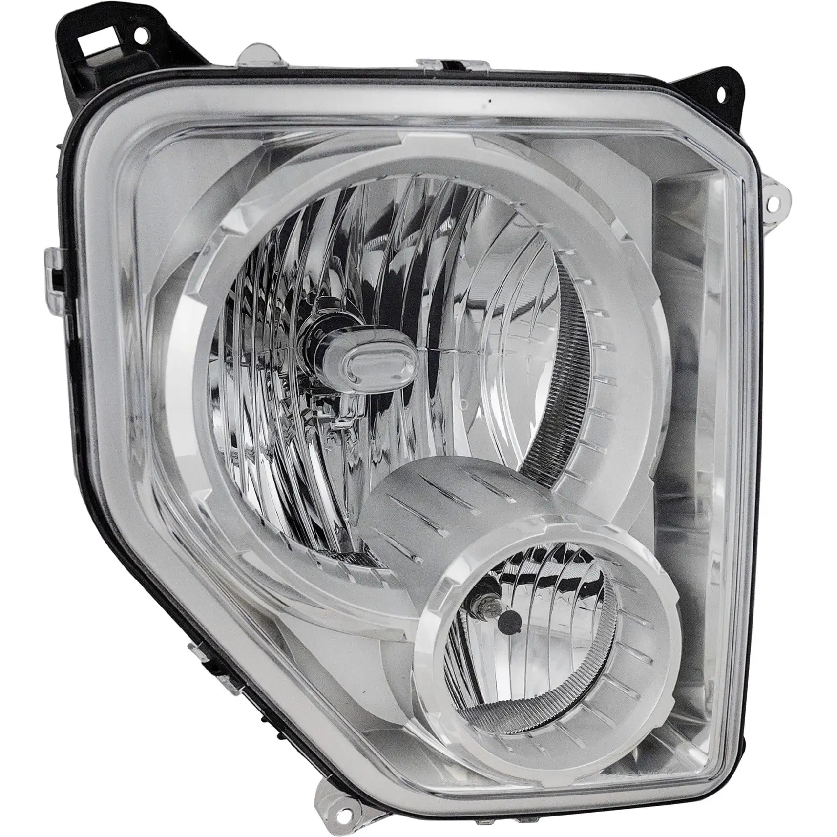 Headlight Compatible with JEEP LIBERTY 2008-2012 RH Assembly Halogen Chrome Interior with Fog Light