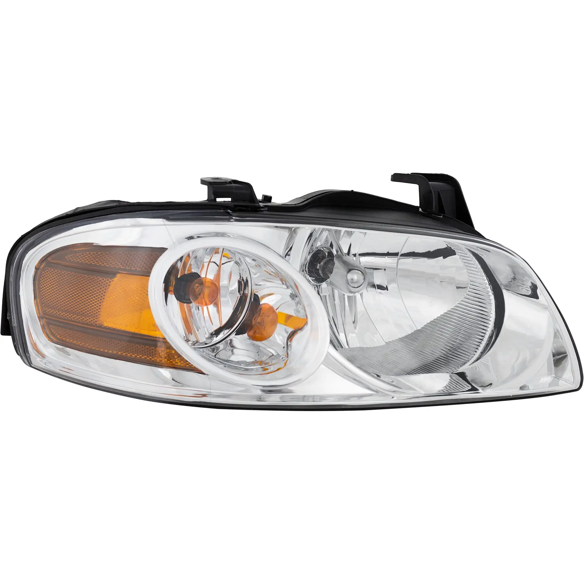 Headlight Compatible with NISSAN SENTRA 2004-2006 RH Assembly Halogen Chrome Interior Base/S Models