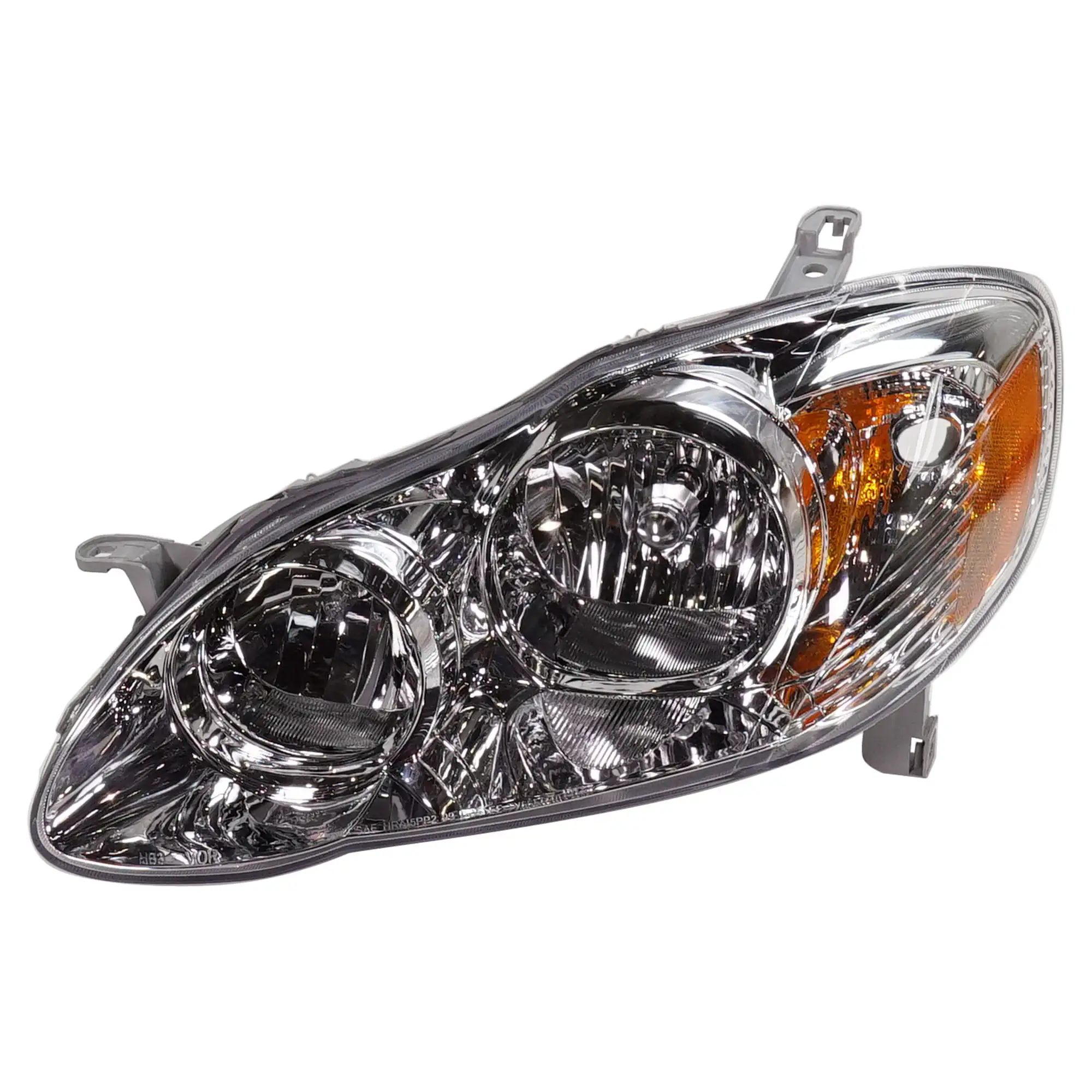 Headlight Compatible with TOYOTA COROLLA 2005-2008 LH Assembly Halogen Chrome Interior USA Built