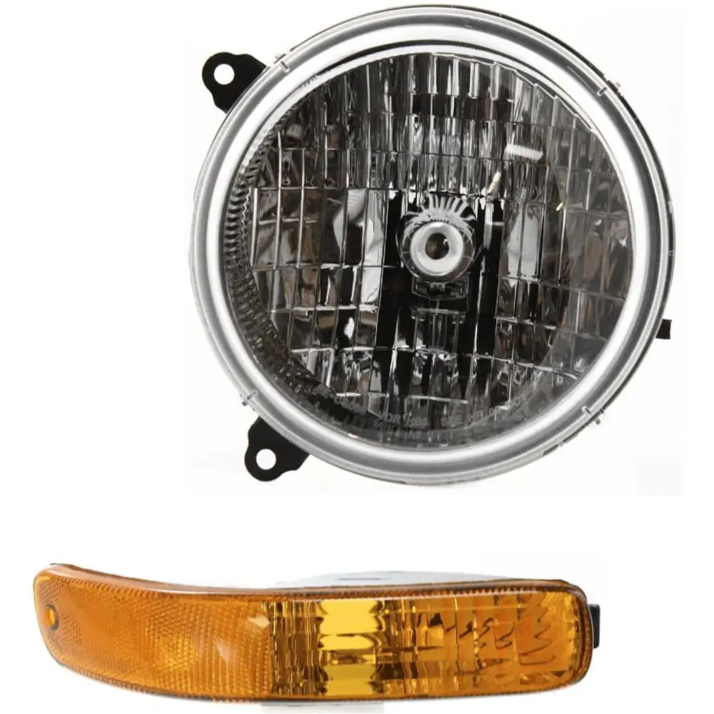 Headlight Kit For 2003-2004 Jeep Liberty Sport Utility Left 2pc