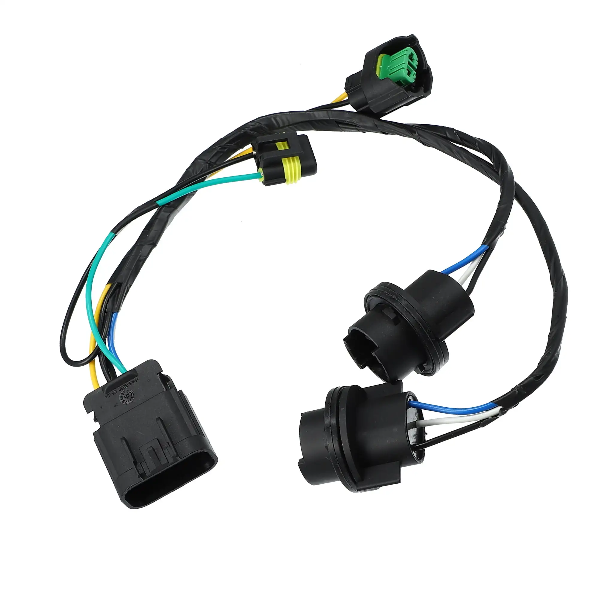 Headlight Wiring Harness Headlight Socket Lamp Wire Harness Pigtail for Chevy Pbt 25962806 Black