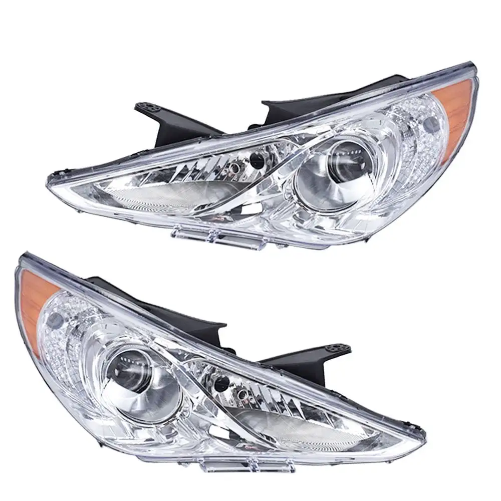 Headlights Assembly Replacement Amber Corner Headlamps Replacement for Hyundai Sonata 2011-2014 Driver Passenger Side