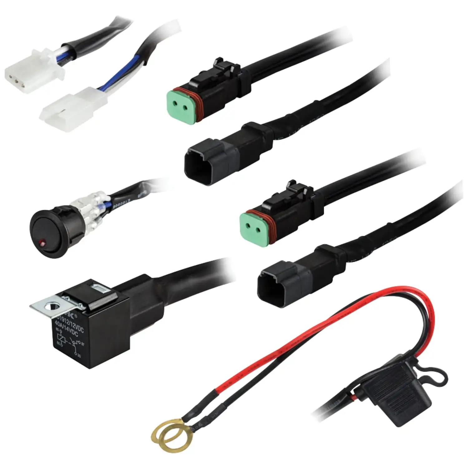 Heise LED Lighting Systems HE-DLWH1 2-Lamp Wiring Harness & Switch Kit