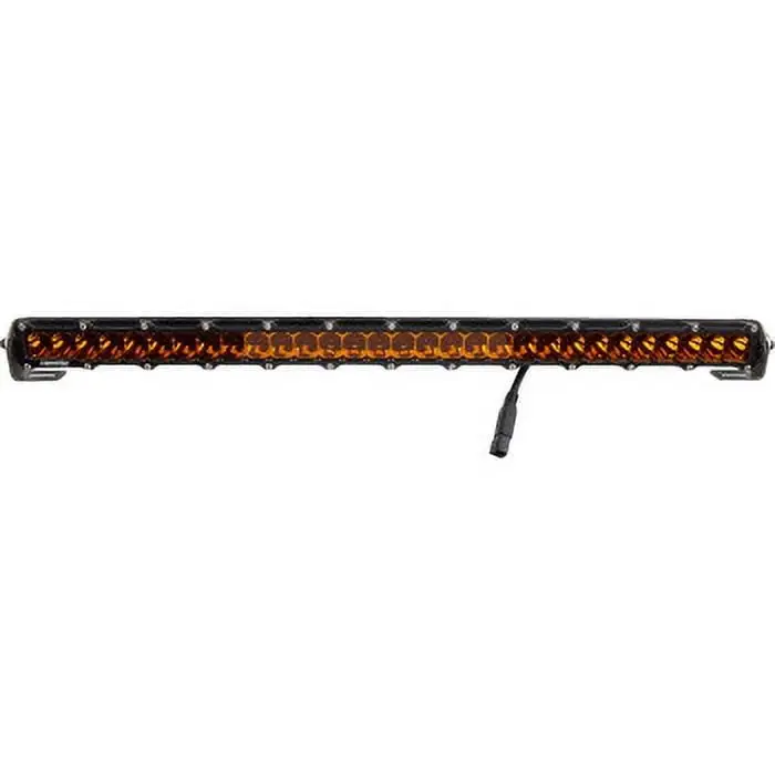 Heretic Studio 53008 6-Series Light Bar - 30in. (34in. x 2in. x 1.5in.) - Black Spot Light with Amber Lens