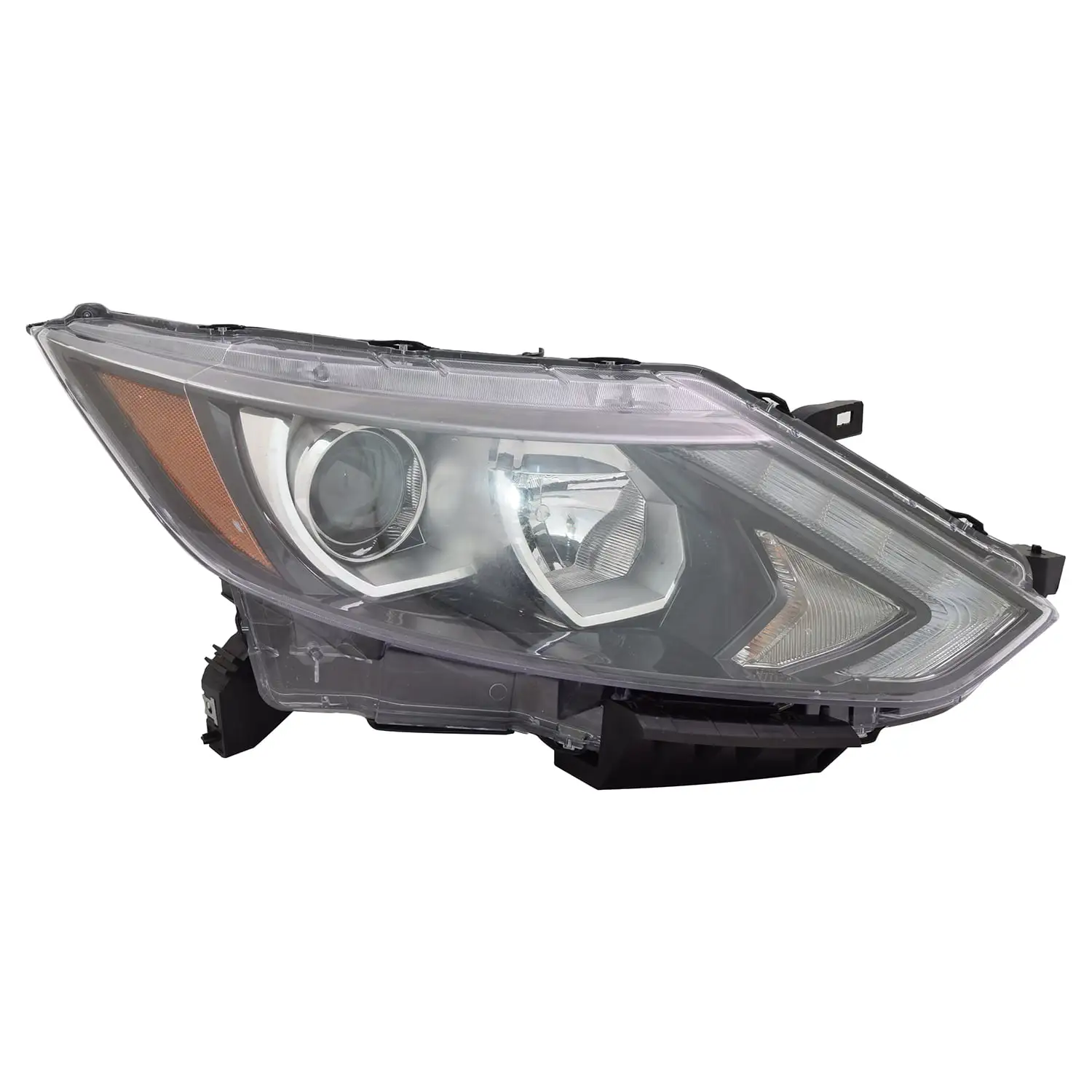 KAI New CAPA Certified Standard Replacement Passenger Side Headlight Assembly. Fits 2017-2019 Nissan Rogue Sport