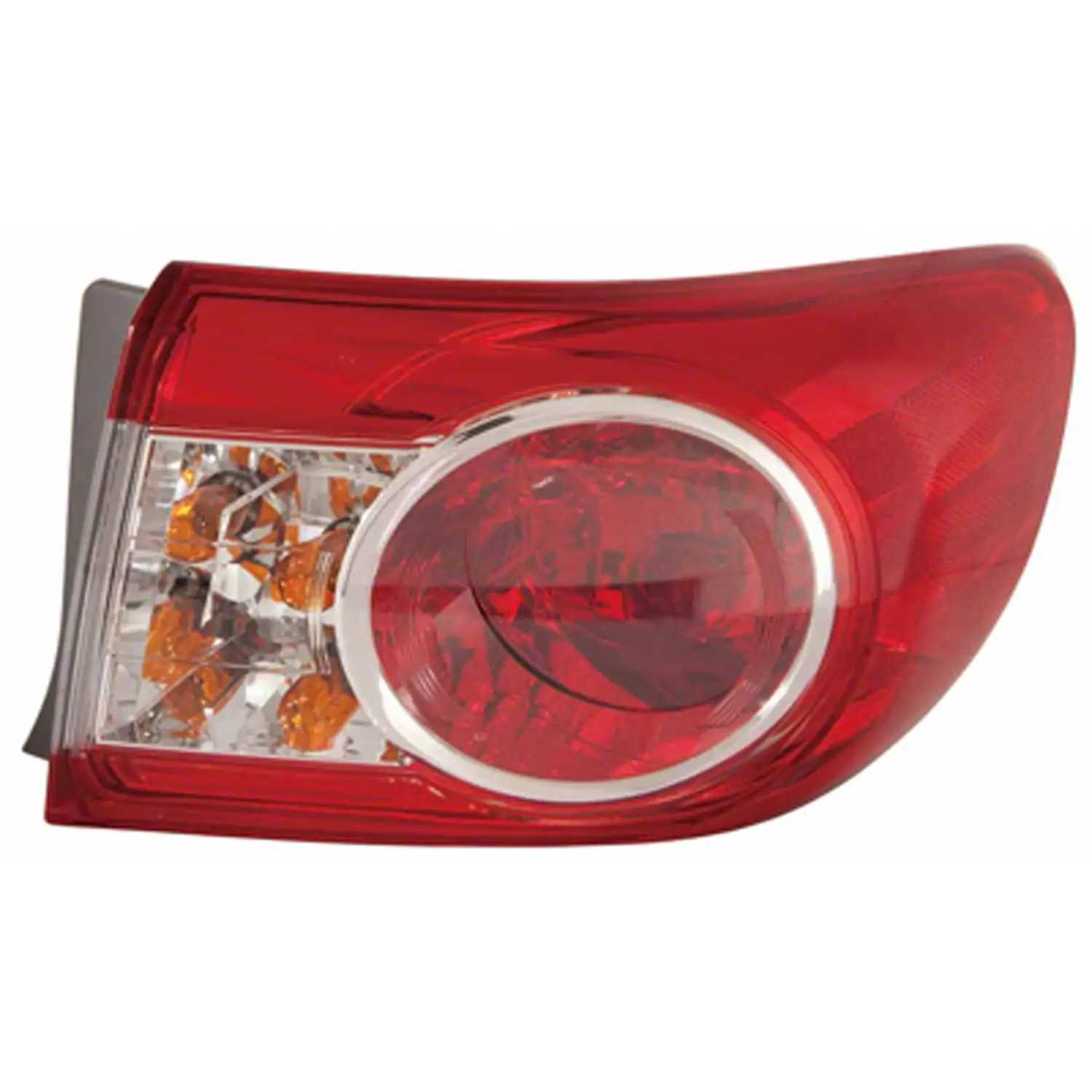 KAI New Standard Replacement Driver Side Tail Light Lens And Housing. Fits 2004-2007 Ford Focus