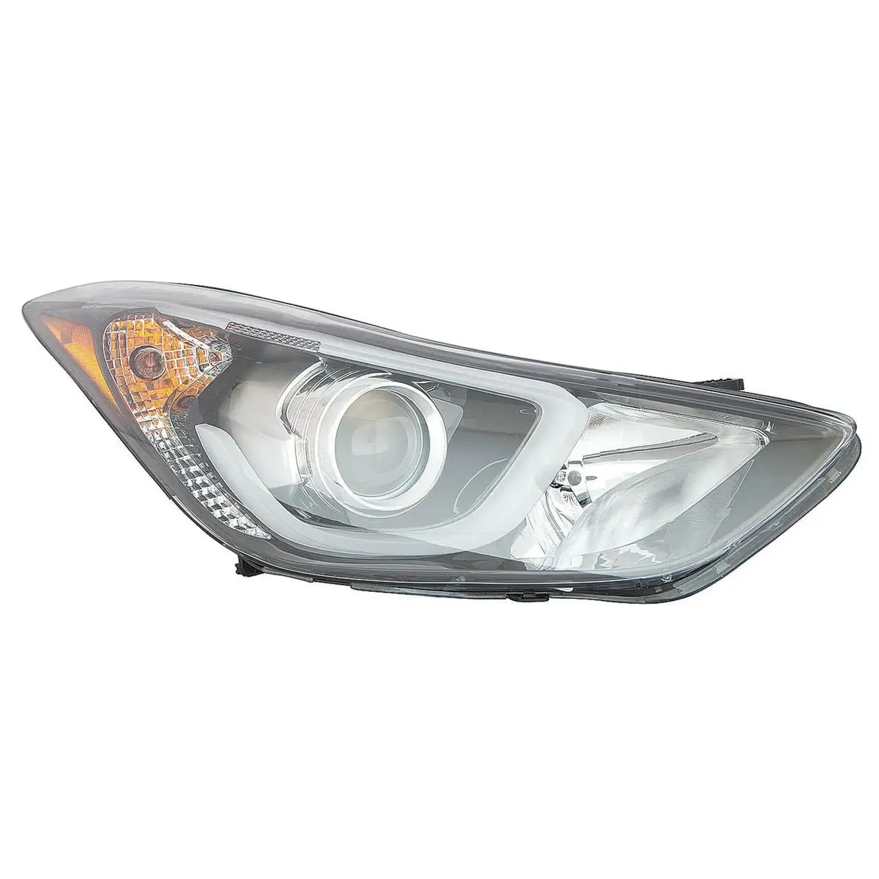 KAI New OEM Replacement Passenger Side Headlight Assembly. Fits 2014-2016 Hyundai Elantra Sedan