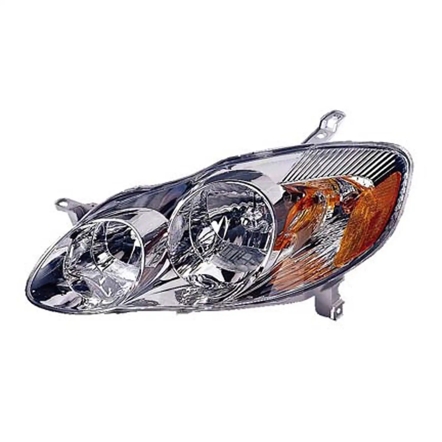 KAI New Standard Replacement Driver Side Headlight Assembly. Fits 2003-2004 Toyota Corolla Sedan