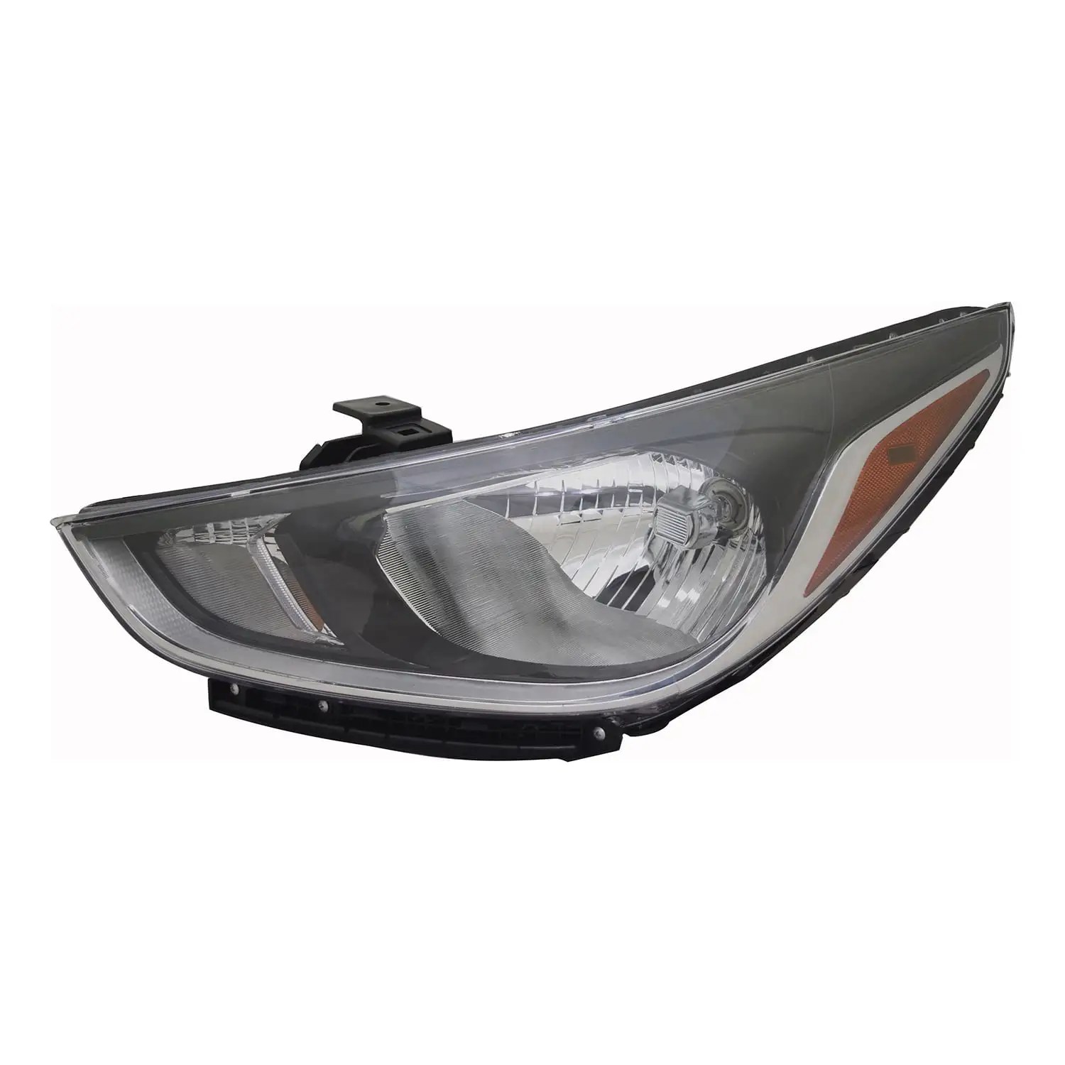 KAI New Standard Replacement Driver Side Headlight Assembly. Fits 2018-2020 Hyundai Accent Sedan