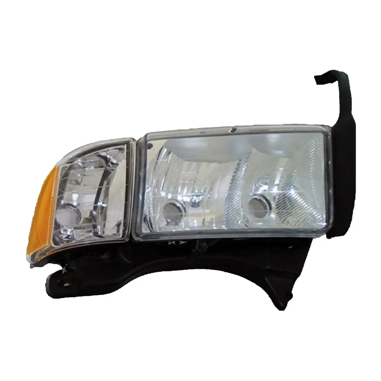 KAI New Standard Replacement Passenger Side Headlight Assembly. Fits 1999-2002 Dodge Fullsize Pickup