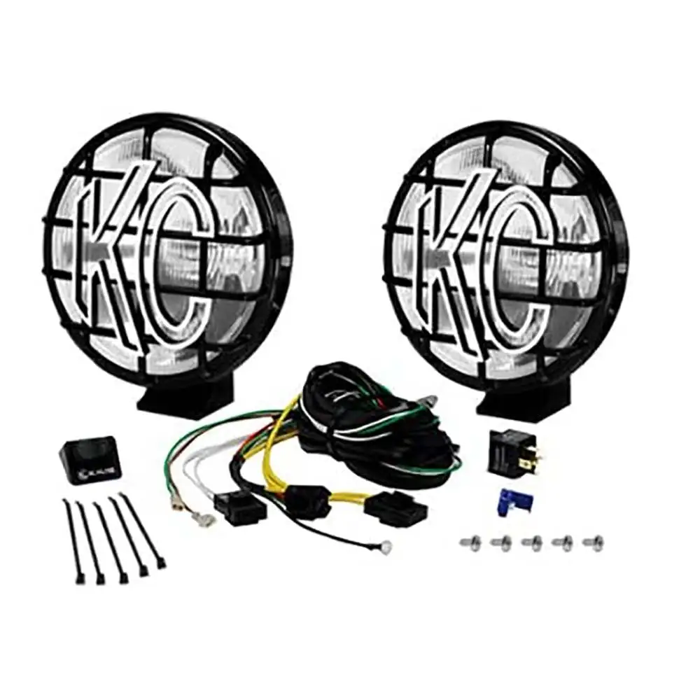 KC HiLiTES Apollo Pro Bright Vehicle Halogen Pair Driving Light System. 6-Inch