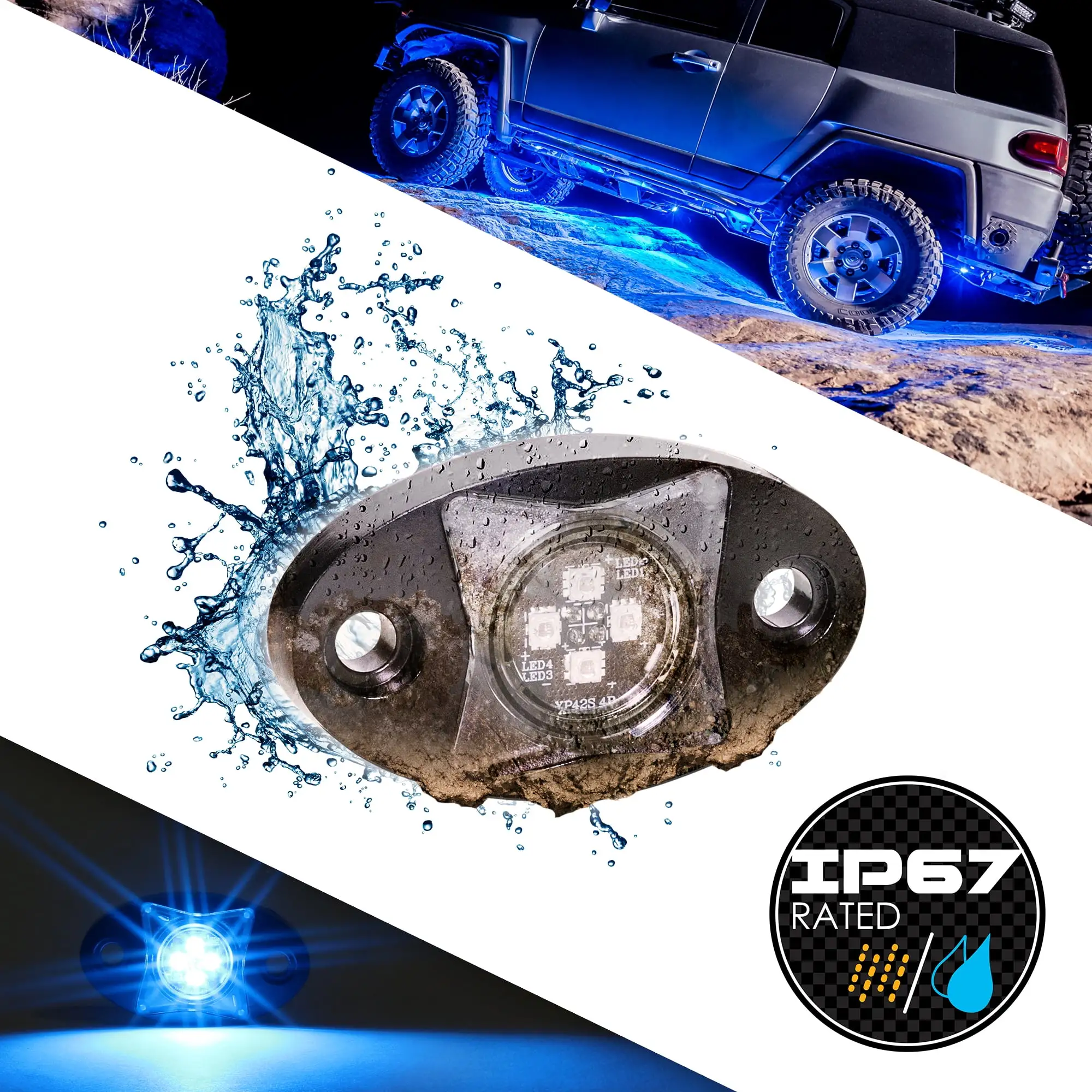 LAMPHUS StarDust SDRL14 LED Off Road Rock Crawling Light - BLUE