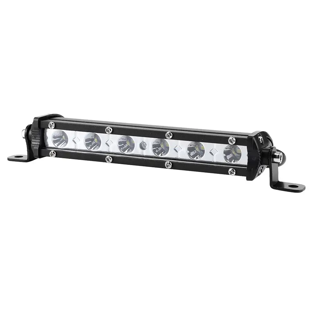 LYUMO 7 LED Light Bar White 6000K 18W Spot Work Light IP67 Ultra Slim Lamp Bar Stripe for Off Road Driving Light Fog Light Boat Light