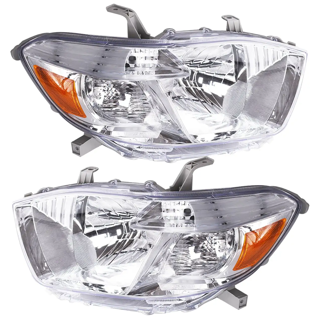 Labwork 2pcs Headlights Assembly Headlamps Housing L&R Fit for 2008 2009 2010 Toyota Highlander