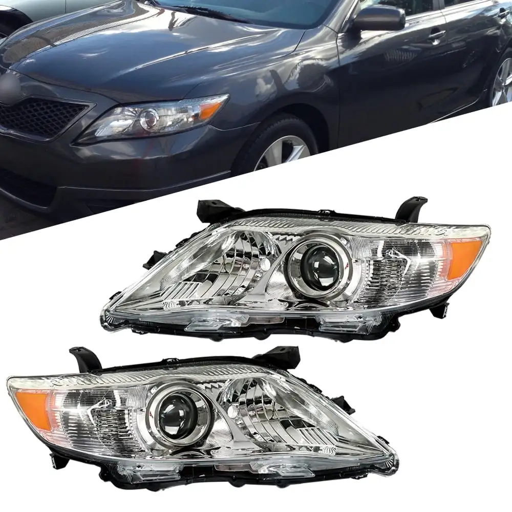 Labwork Headlights Headlamps Clear Left&Right For 2010 2011 Toyota Camry Assembly