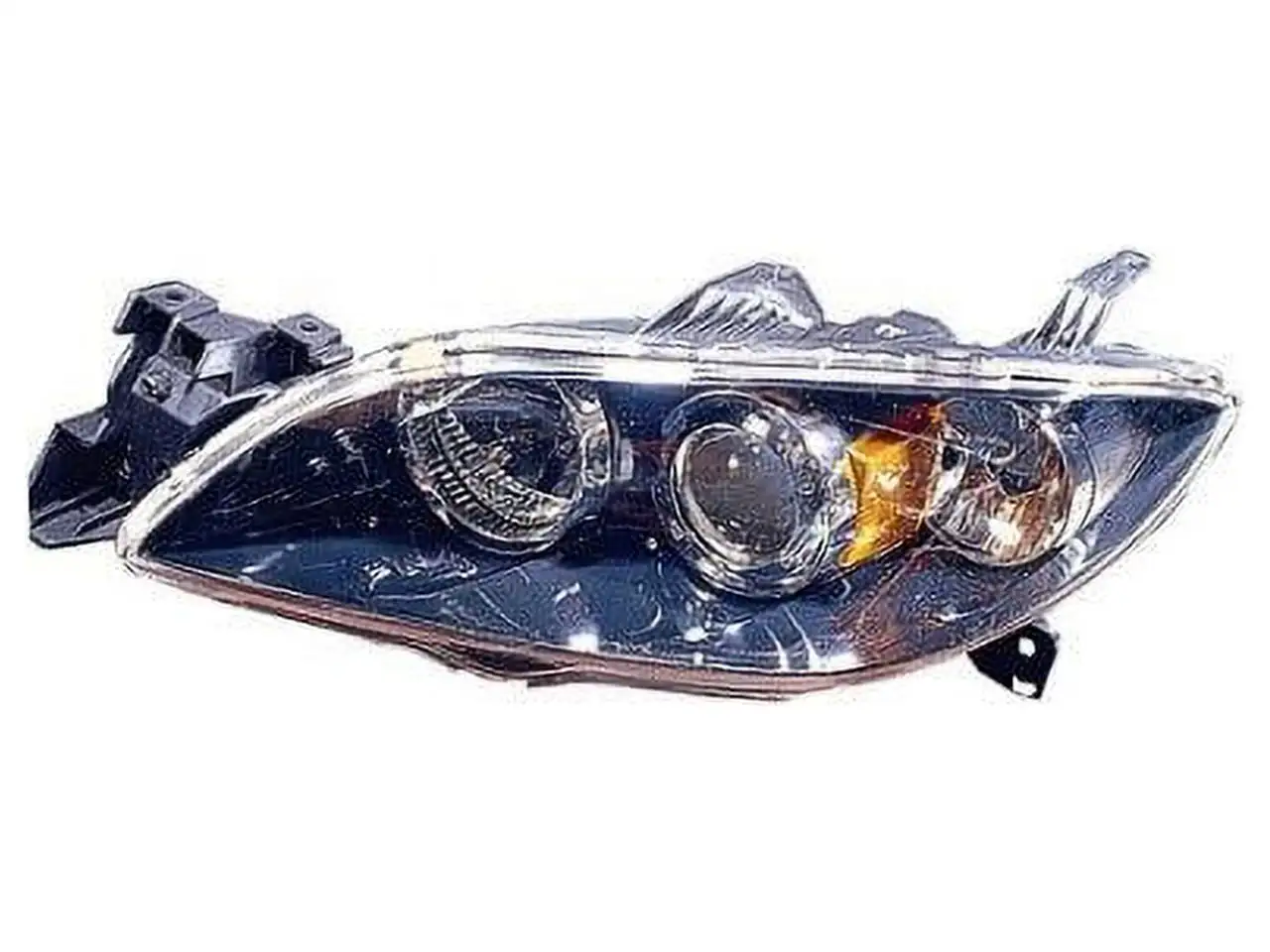 Left Driver Side Halogen Headlight Assembly - Compatible with 2004 - 2009 Mazda 3 2005 2006 2007 2008