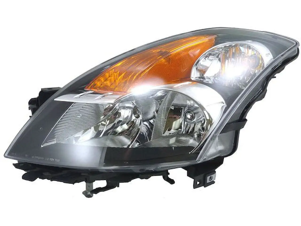 Left Driver Side Halogen Headlight Assembly - Compatible with 2007 - 2009 Nissan Altima Sedan 2008