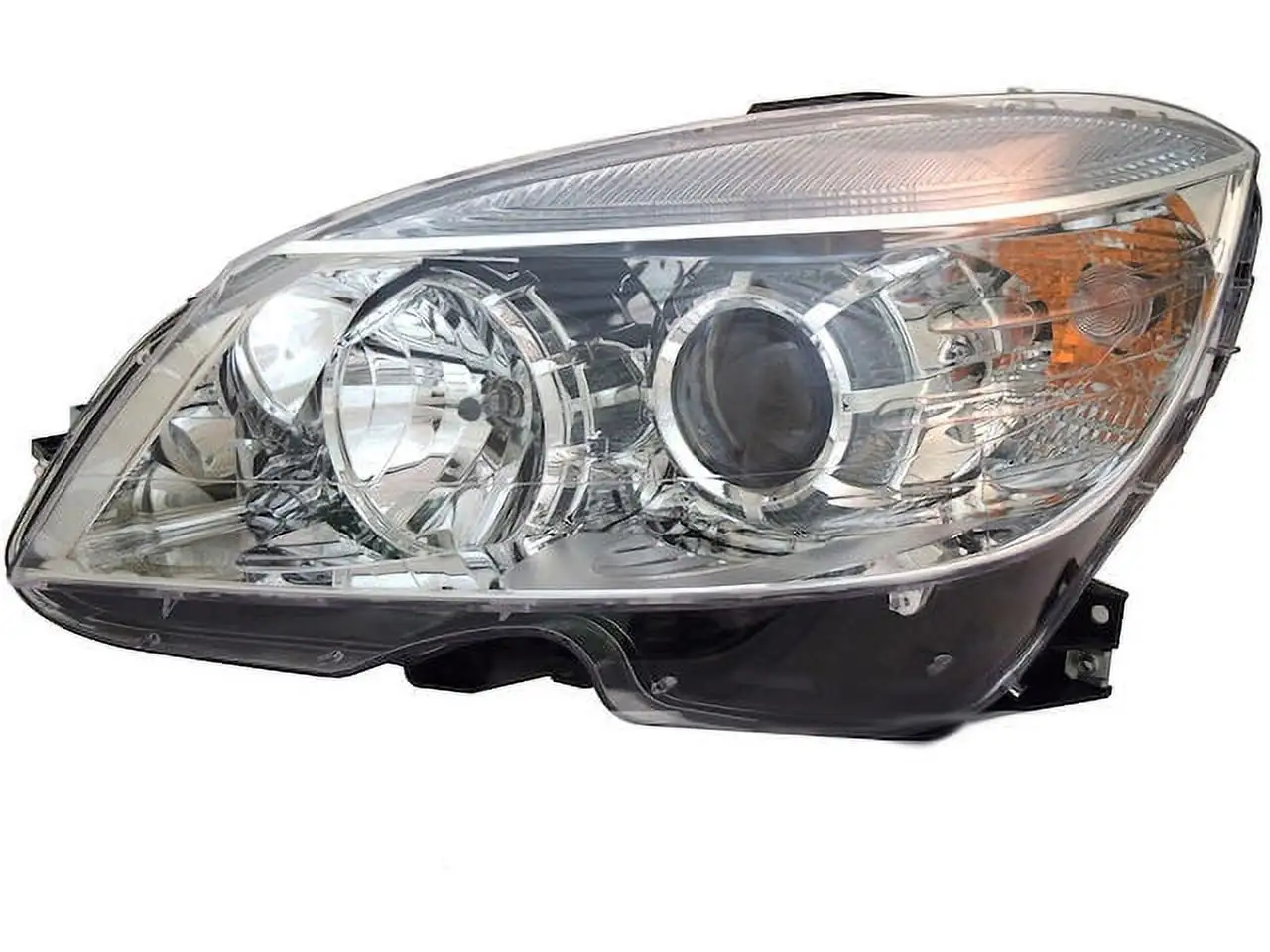 Left Driver Side Halogen Headlight Assembly - Compatible with 2008 - 2011 Mercedes-Benz C300 Sedan 2009 2010