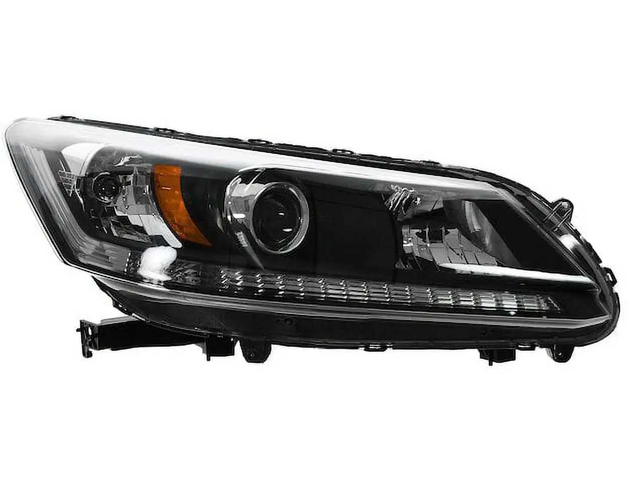 Left Driver Side Halogen Headlight Assembly - Compatible with 2013 - 2015 Honda Accord Sedan 2.4L 4-Cylinder 2014