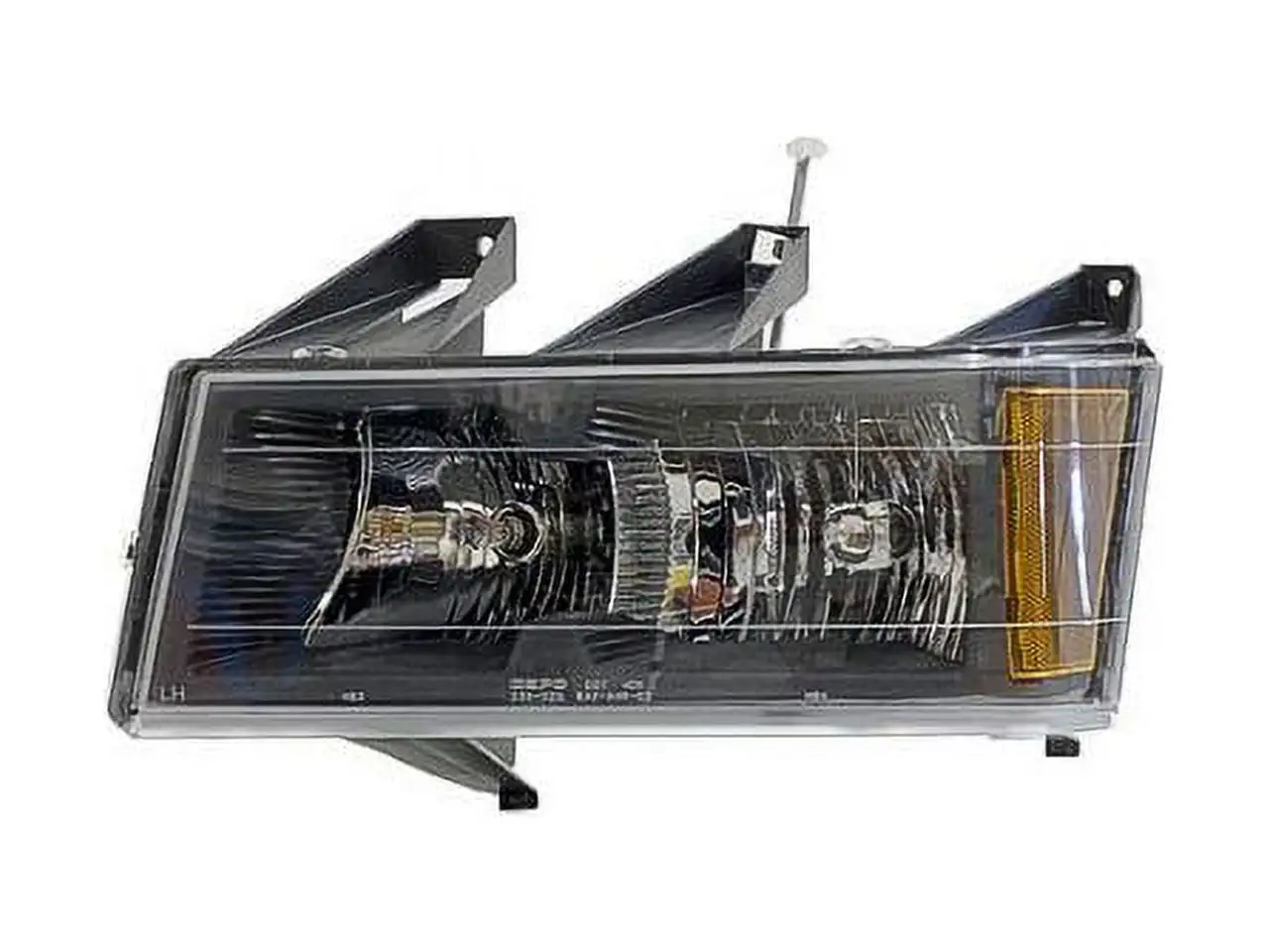 Left Driver Side Headlight Assembly - with Black Bezel - Compatible with 2004 - 2012 Chevy Colorado (without Extreme Package) 2005 2006 2007 2008 2009 2010 2011