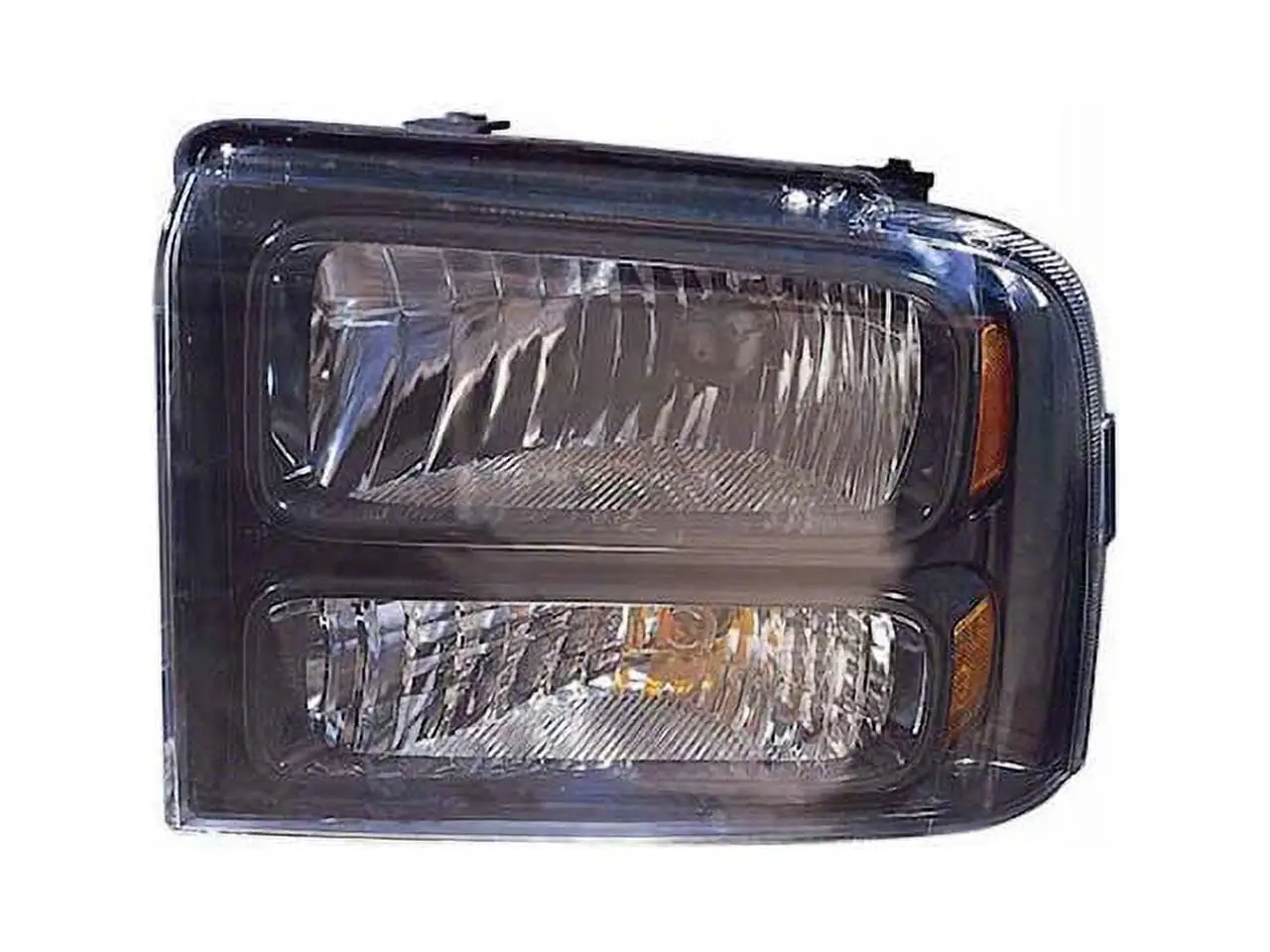 Left Driver Side Headlight Assembly - Black Bezel - Compatible with 2005 - 2007 Ford F-250 Super Duty with Hrly-Dvsn Package 2006