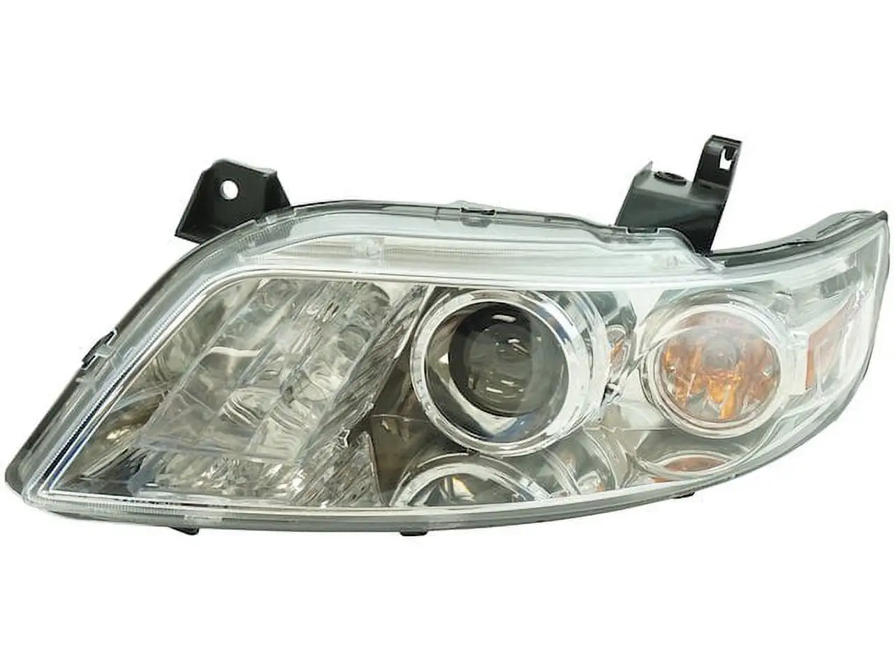 Left Driver Side Headlight Assembly - Chrome Housing - (without Bulbs and Ballast) - Compatible with 2003 - 2008 Infiniti FX35 2004 2005 2006 2007