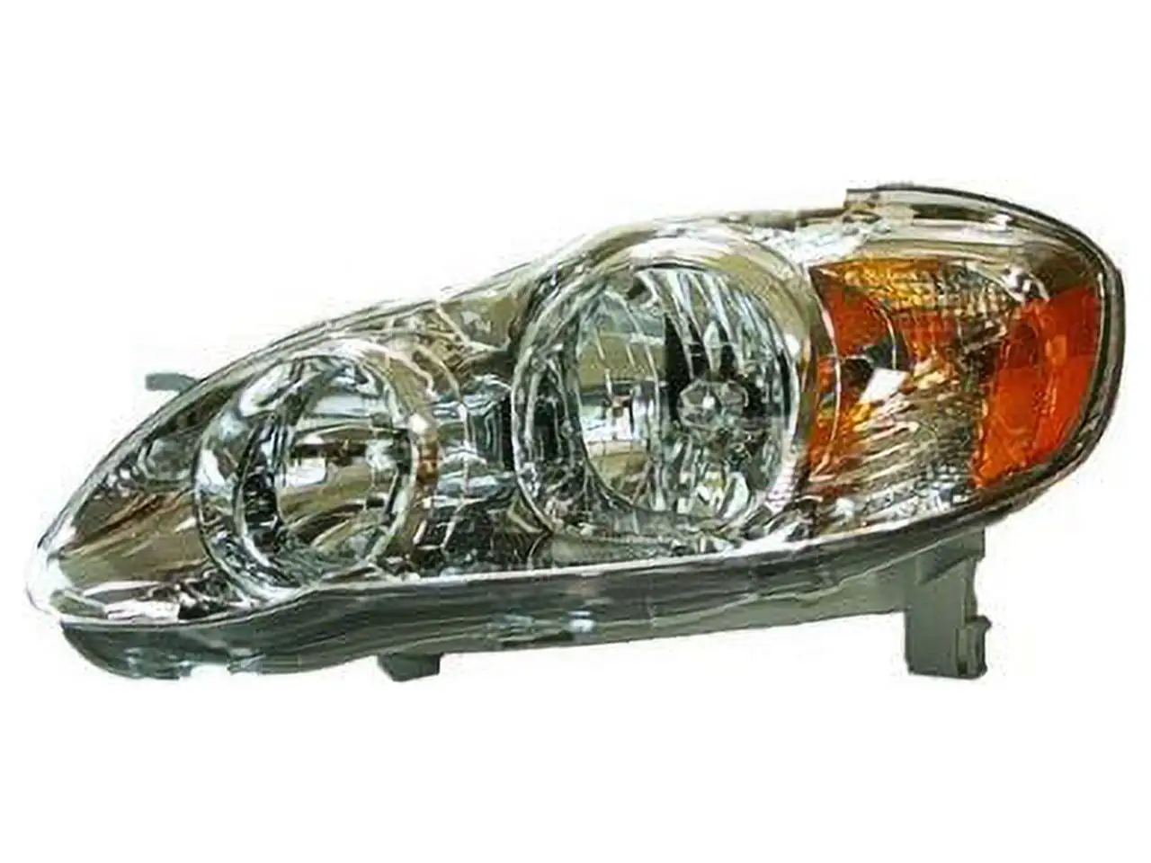 Left Driver Side Headlight Assembly - Clear Lens - Compatible with 2005 - 2008 Toyota Corolla CE LE 2006 2007