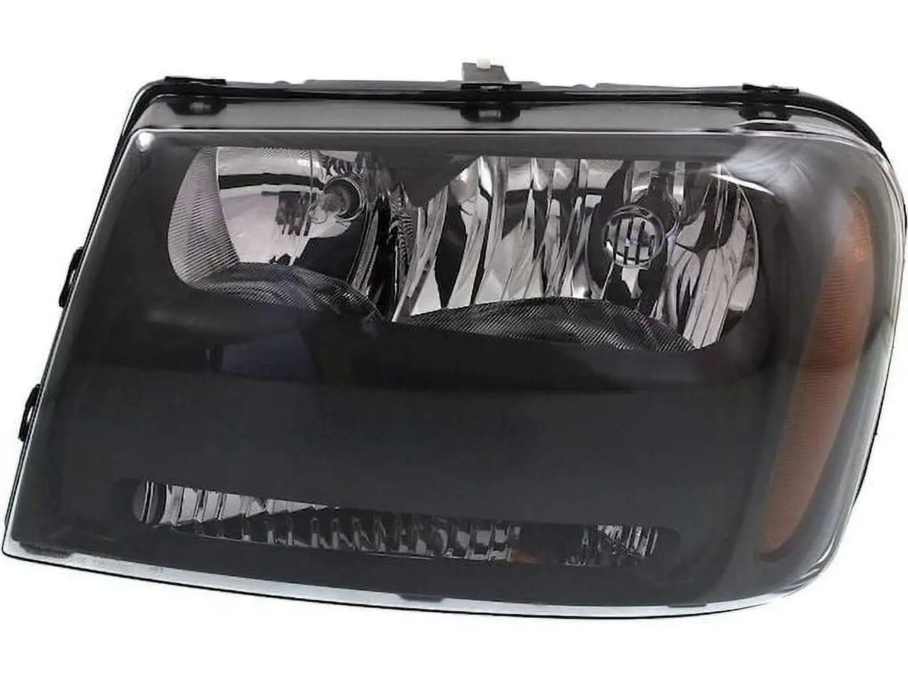 Left Driver Side Headlight Assembly - Flush - without Grille Indentation - Compatible with 2006 - 2009 Chevy Trailblazer 2007 2008