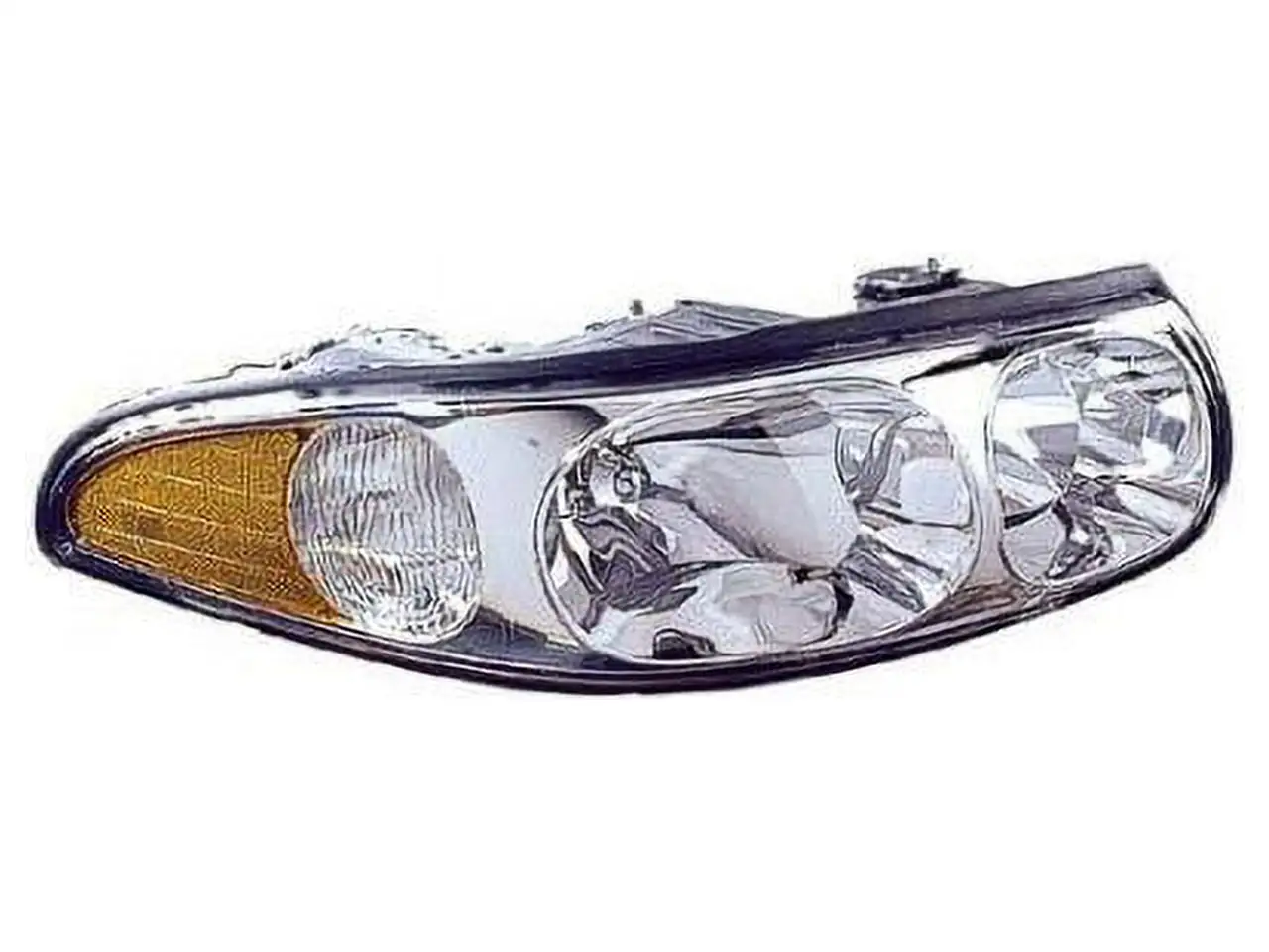 Left Driver Side Headlight Assembly - Smooth Surface - with Marker Light - Compatible with 2000. 2005 Buick LeSabre