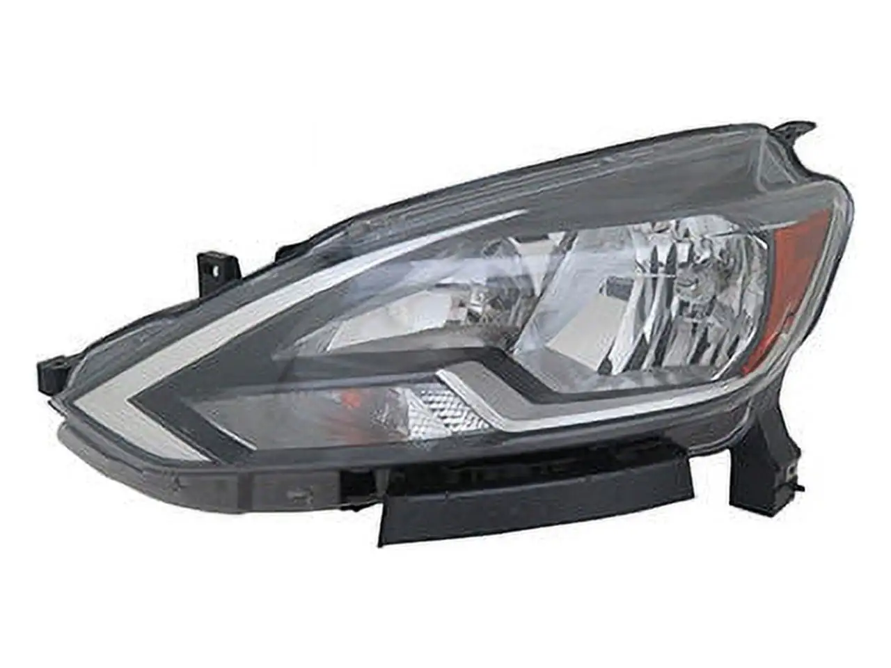 Left Driver Side Headlight Assembly (Without Daytime Running Light) - Compatible with 2016 - 2019 Nissan Sentra 2017 2018