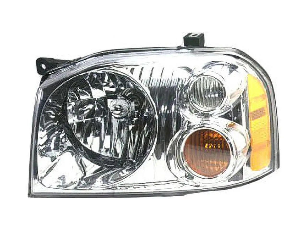 Left Driver Side Headlight Assembly - with Aluminum Bezel - Compatible with 2001 - 2004 Nissan Frontier (Base. XE) 2002 2003