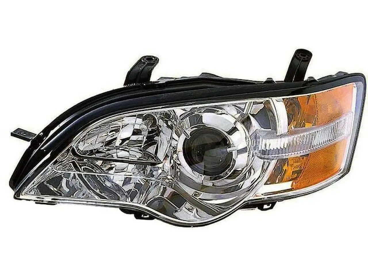 Left Driver Side Headlight Assembly - with Chrome Bezel - Compatible with 2006 - 2007 Subaru Outback