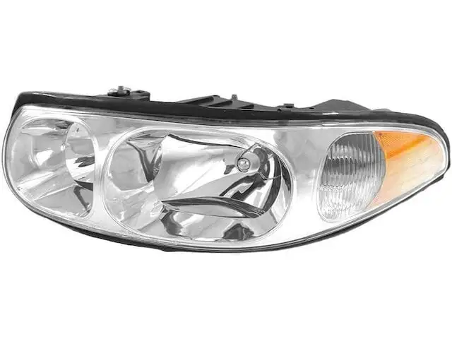 Left Driver Side Headlight Assembly - with Fluted High Beam Surface - Compatible with 2000 - 2005 Buick LeSabre Limited 2001 2002 2003 2004