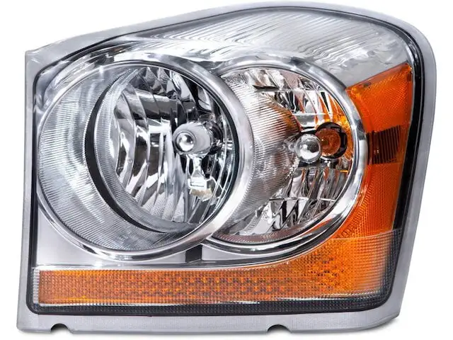 Left Driver Side Headlight Assembly - with Integrated Marker Lamp - Compatible with 2004 - 2005 Dodge Durango