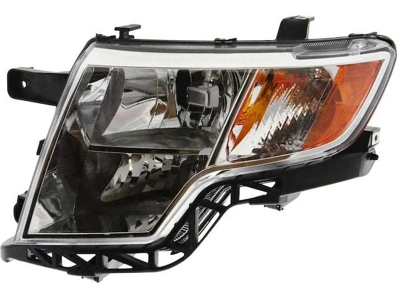 Left Driver Side Headlight Assembly - without Sport Bright Bezel - Compatible with 2007 - 2010 Ford Edge 2008 2009