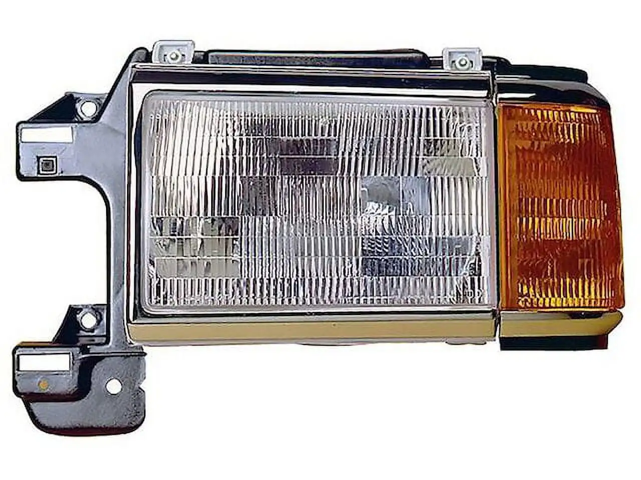 Left Headlight Assembly - Compatible with 1987 - 1991 Ford Bronco 1988 1989 1990