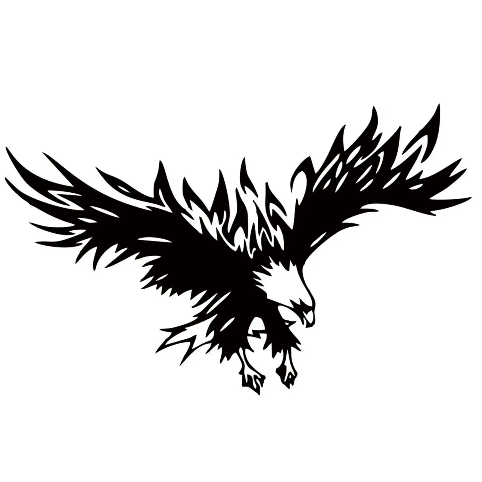 Meterk Car Decals Eagle-shaped Car Vinyl Sticker Decals for Car/Truck/SUV/Jeep. Universal Car Hood Body Side Decal Stickers Exterior Decal Decoration