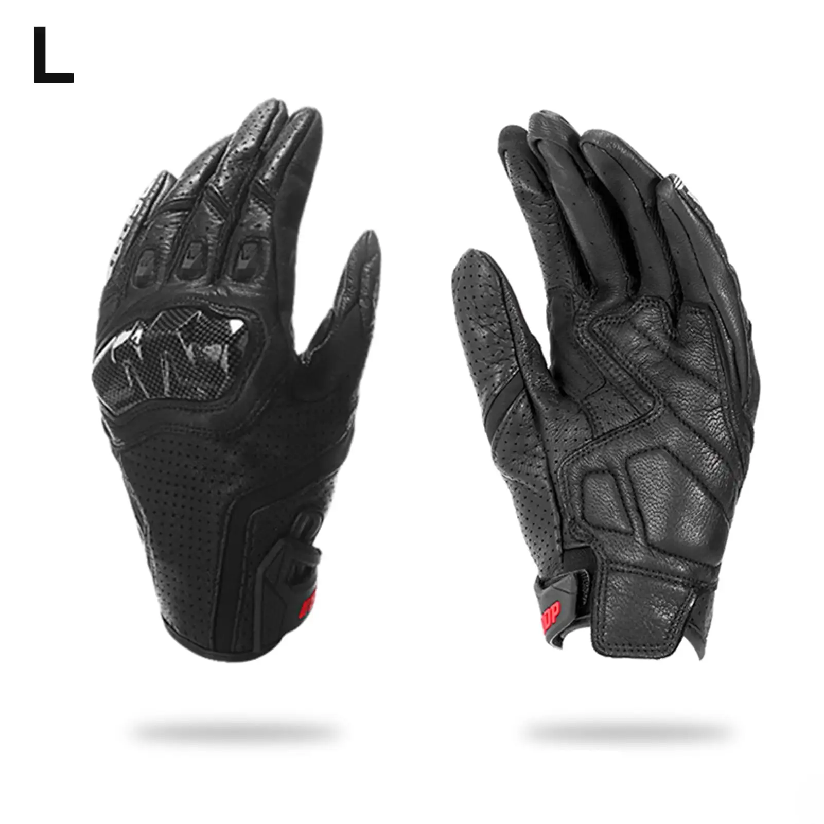 Meterk Motorcycle Gloves for Men Women Touchscreen Motocross Dirt Bike Riding Gloves All Finger with Carbon Fiber Protective Hard Knuckles