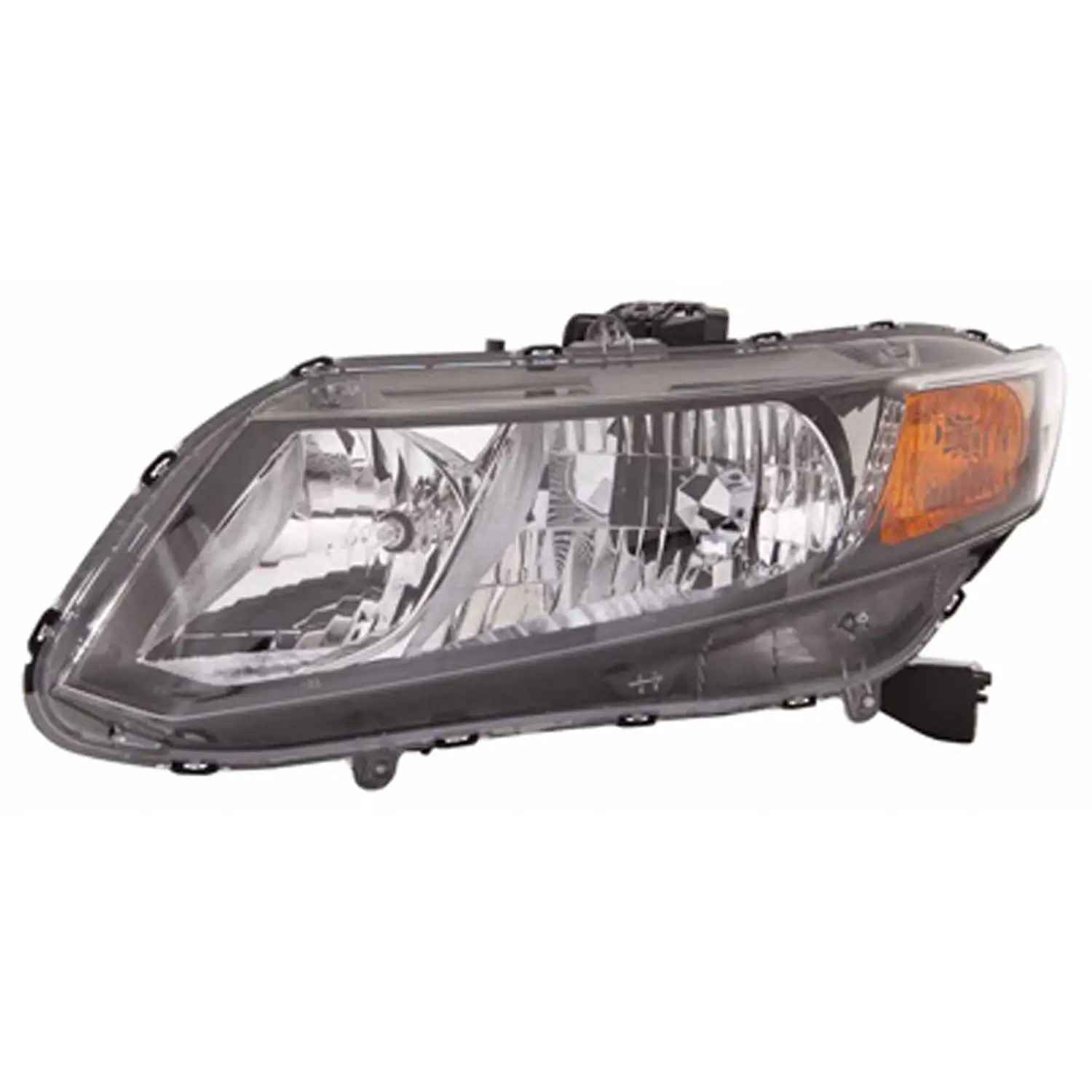 New CAPA Certified Premium Replacement Driver Side Headlight Assembly. Fits 2012-2012 Honda Civic Coupe