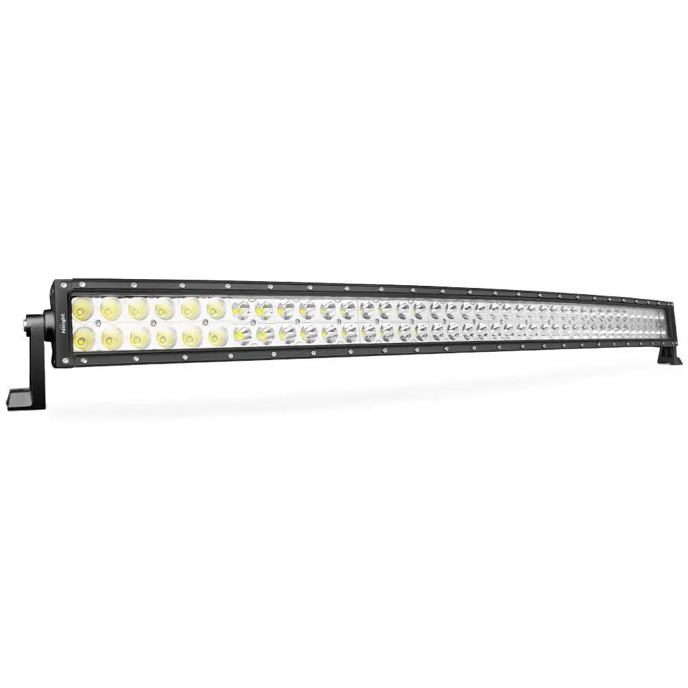 Nilight LED Light Bar 42Inch 240W Curved LED Work Light Spot Flood Combo LED Lights Led Bar Driving Fog Lights Jeep Off Road Lights. 2 Years Warranty