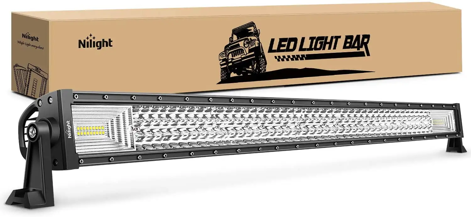 Nilight LED Light Bar 42Inch 648W Triple Row Flood Spot Combo Driving Lights for Trucks Jeep UTV ATV Boats